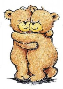 2 bears hug